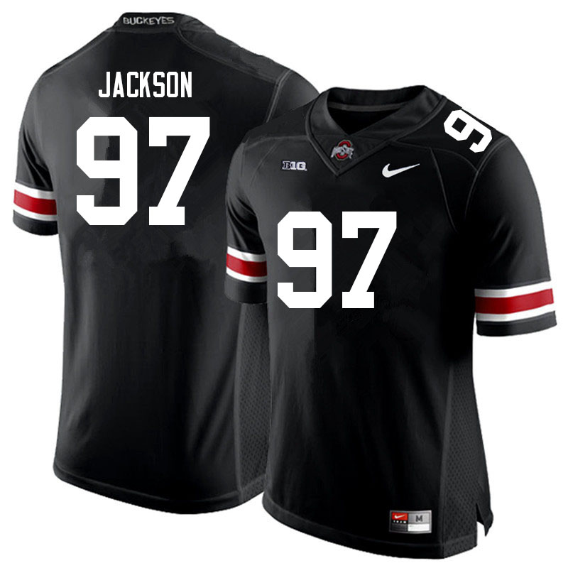 Ohio State Buckeyes #97 Kenyatta Jackson College Football Jerseys Sale-Black